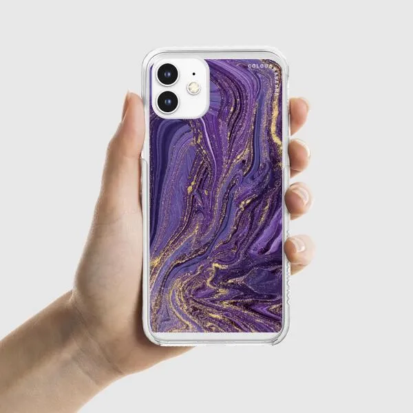 iPhone Case - Ultra Violet Purple Marble
