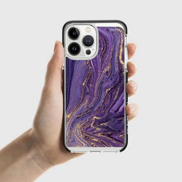 iPhone Case - Ultra Violet Purple Marble
