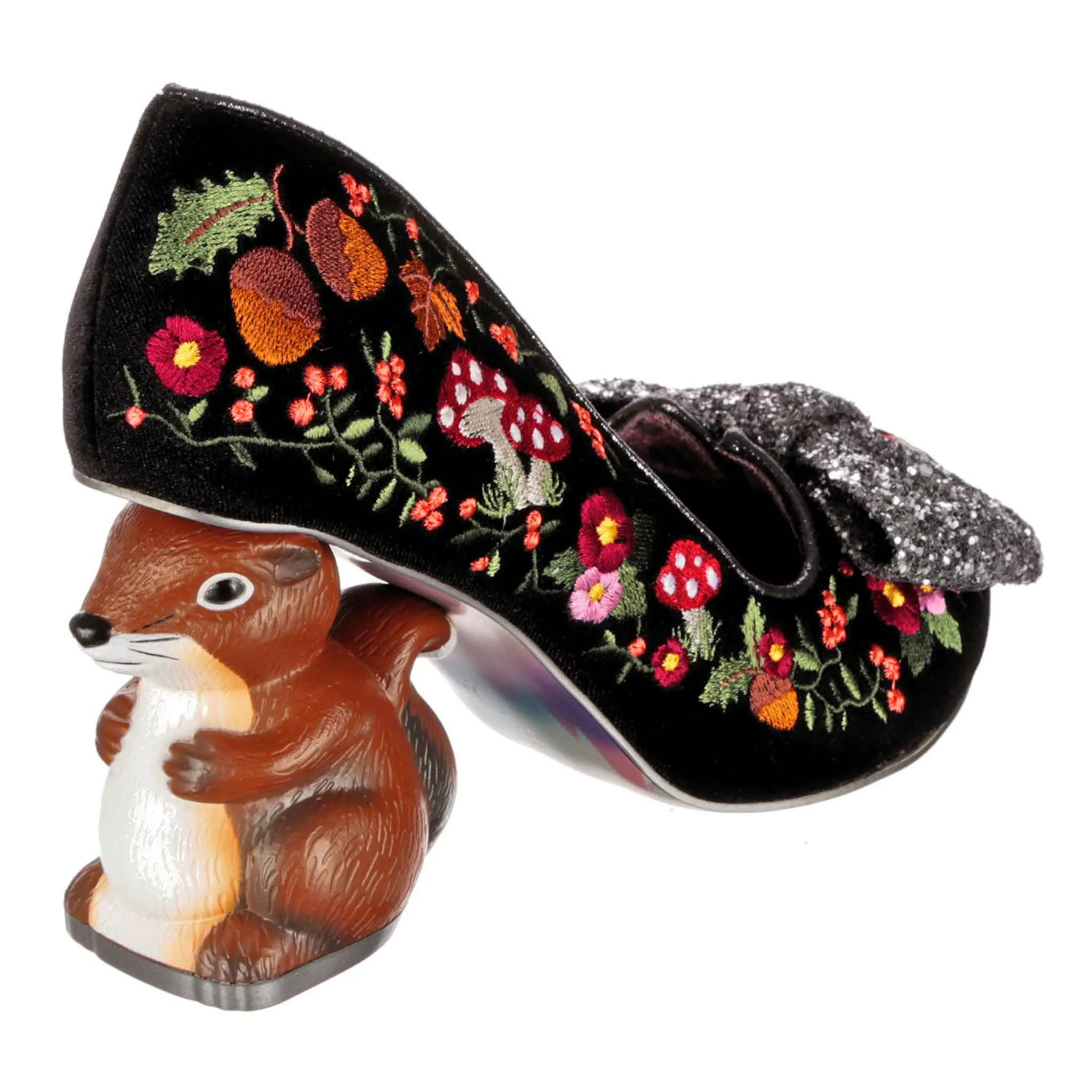 Irregular Choice Womens Forest Forager High Heels - Black