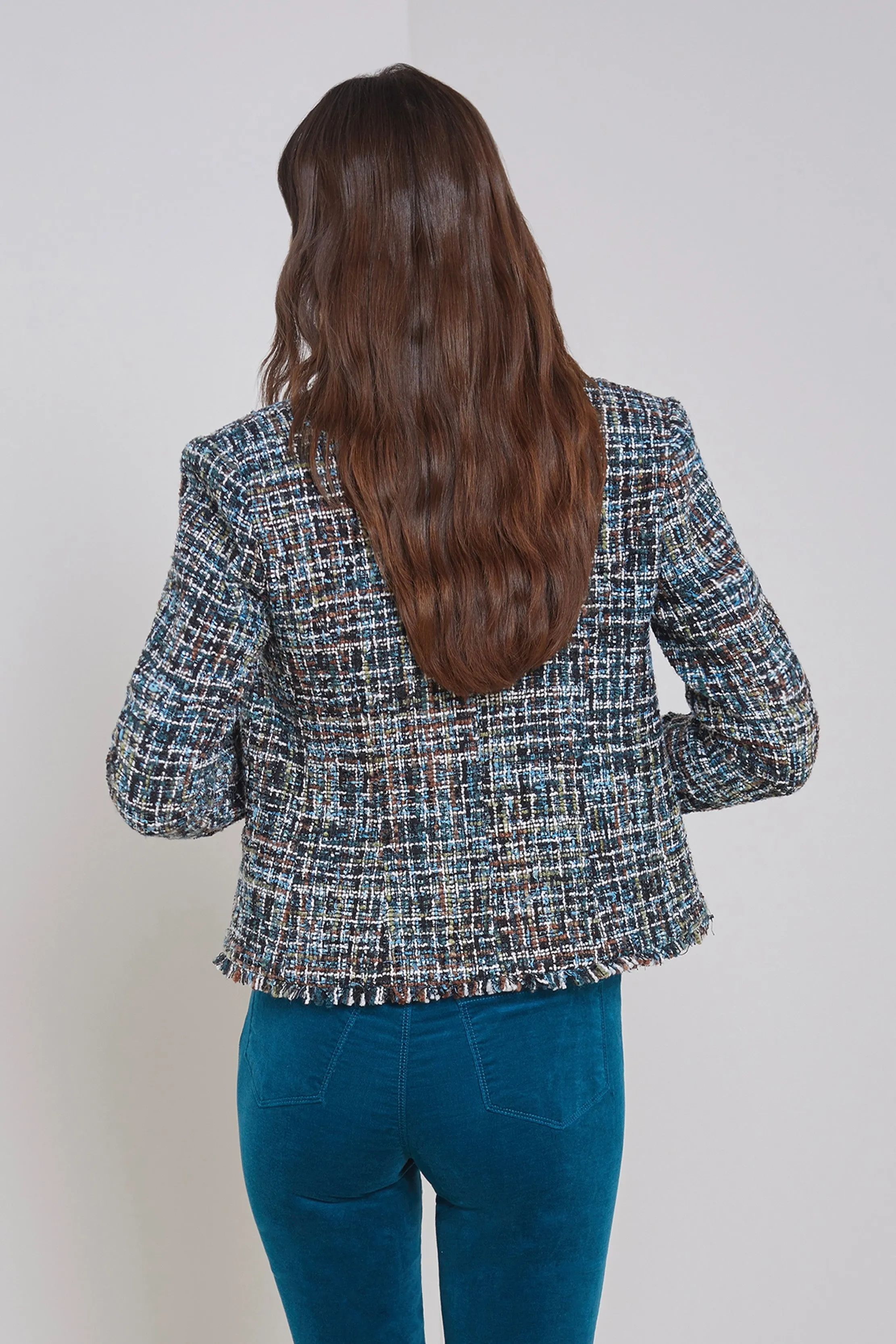 L'Agence Brooke Blazer with Fringe