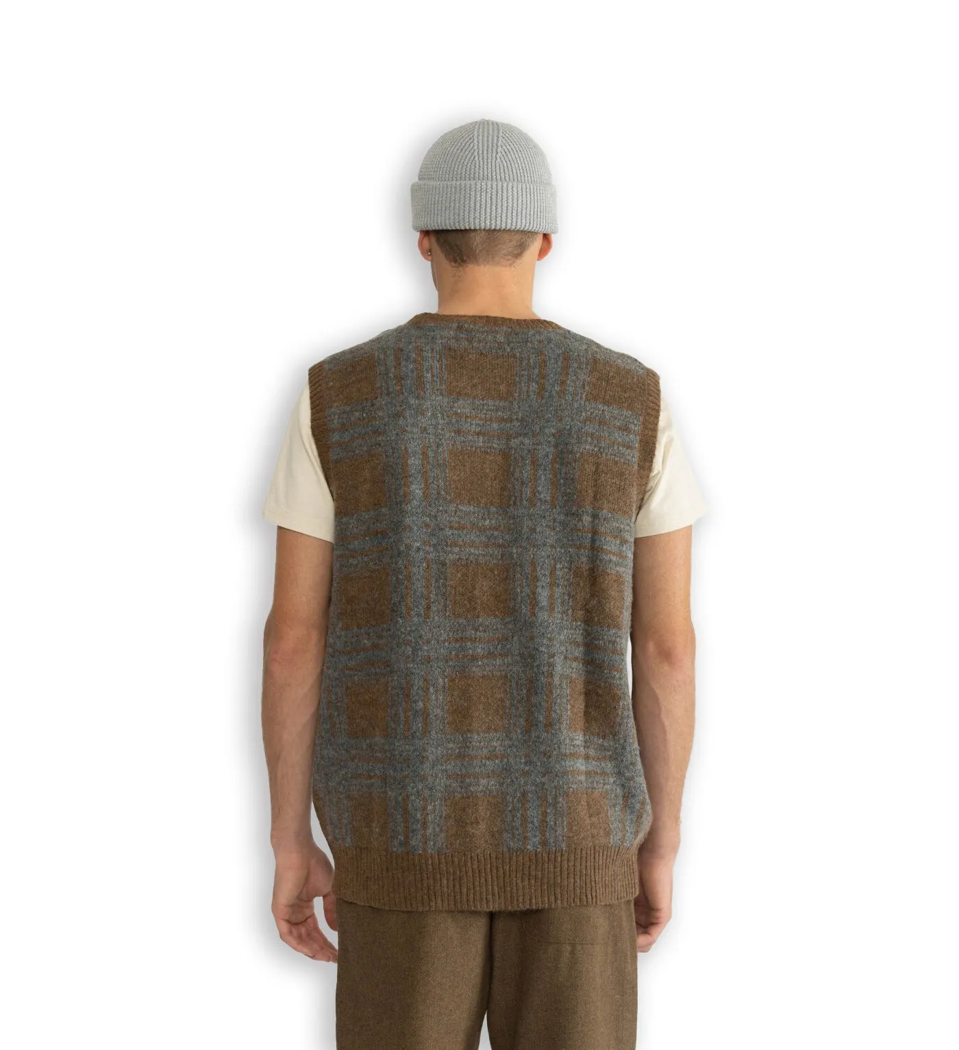 Loose Knit Gray Vest