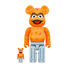 MEDICOM TOY BE@RBRICK OSCAR THE GROUCH ORIGINAL FUR 400% & 100% SET