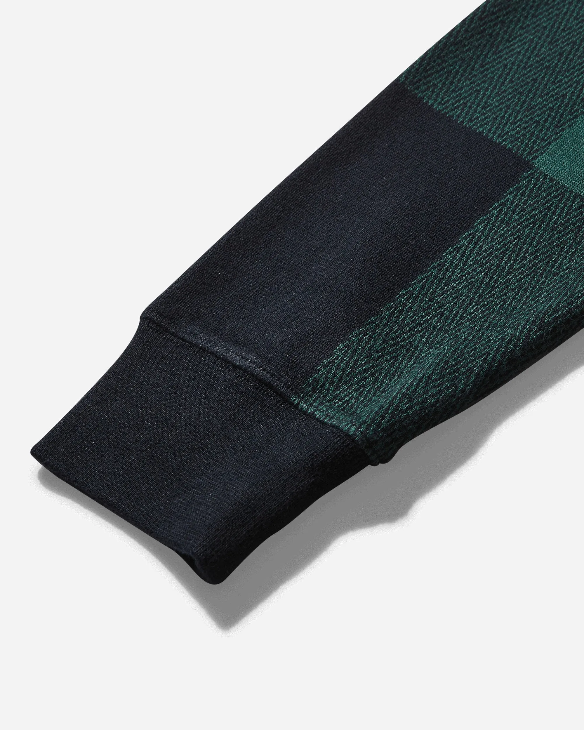Men's Buffalo Plaid Zip Polo Navy / Burgundy / Green