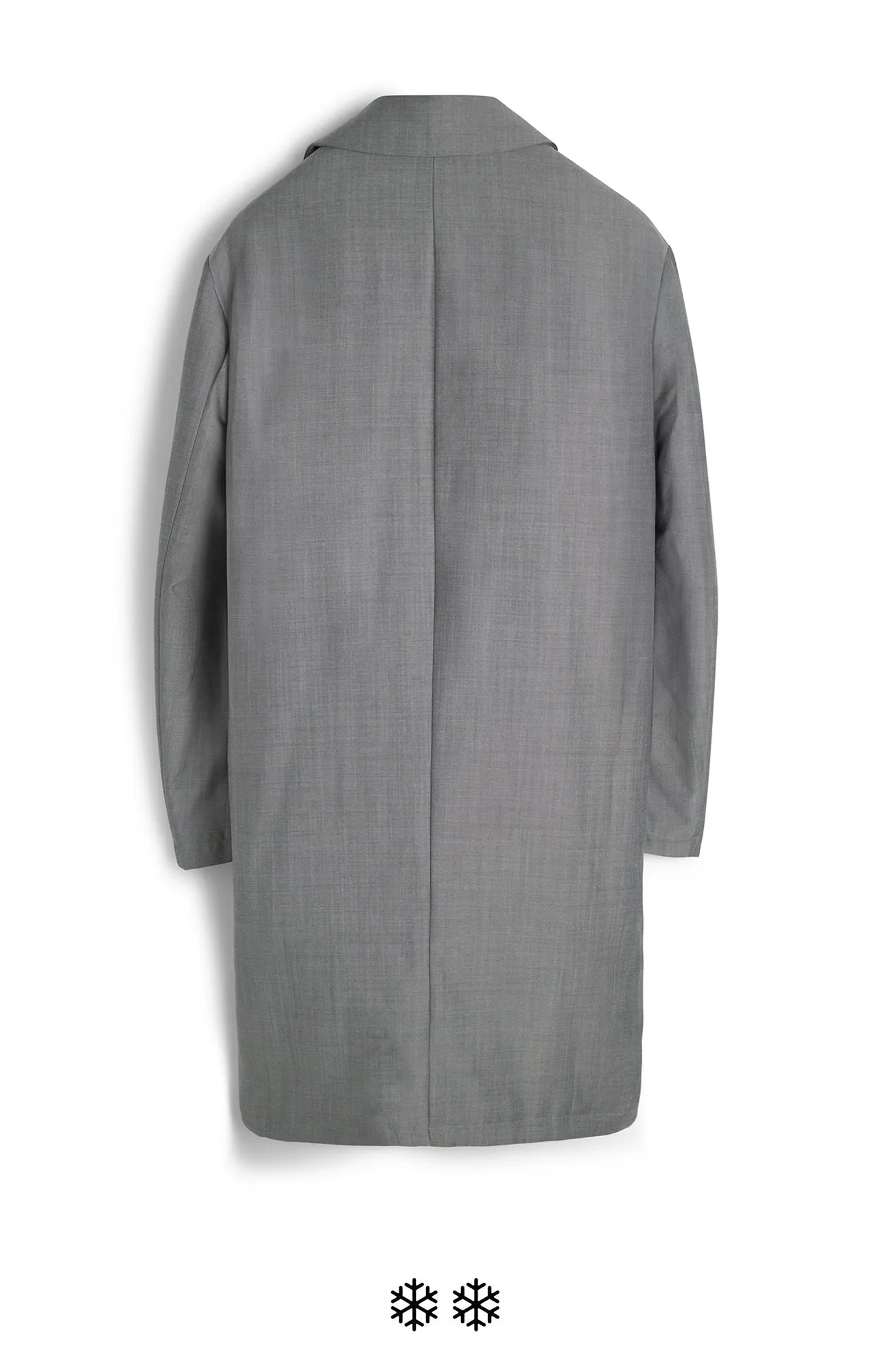 NOAH WOOL & MOHAIR GREY OVERCOAT