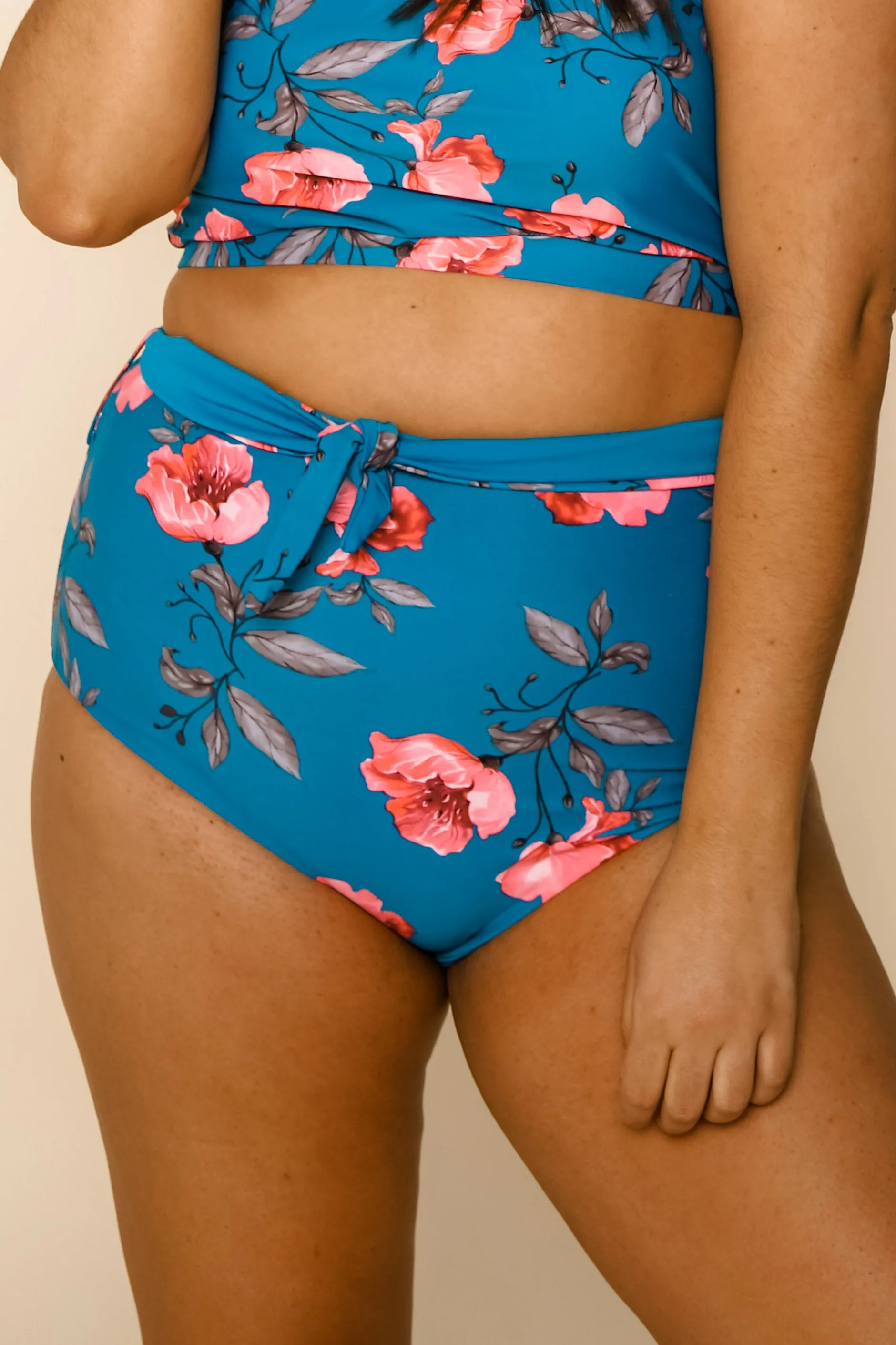 Nori Reversible Bottoms | Blue/Blue Floral | Final Sale