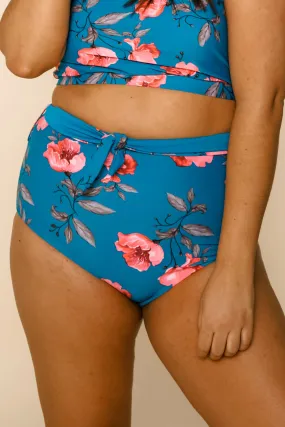 Nori Reversible Bottoms | Blue/Blue Floral | Final Sale