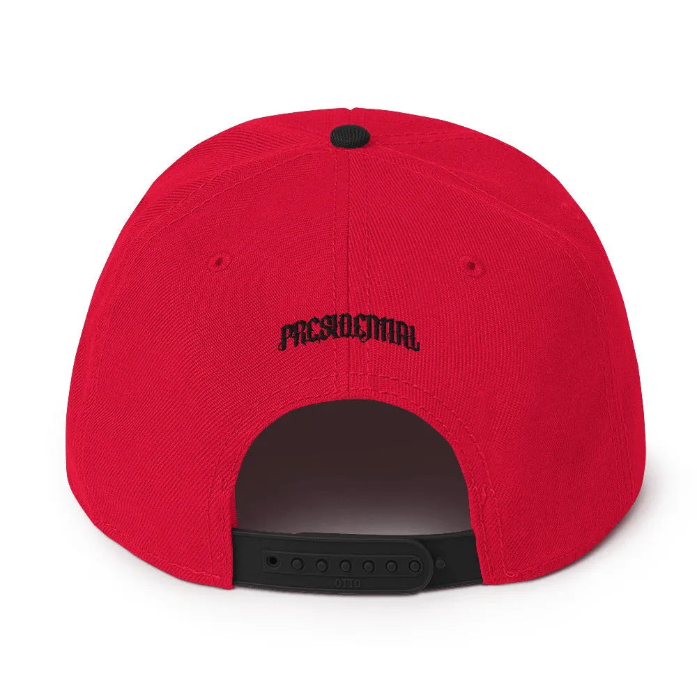 Presidential® Snapback Hat Black letter Presidential Logo