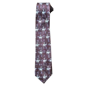 Roper & Brands Brown Western Silk Tie