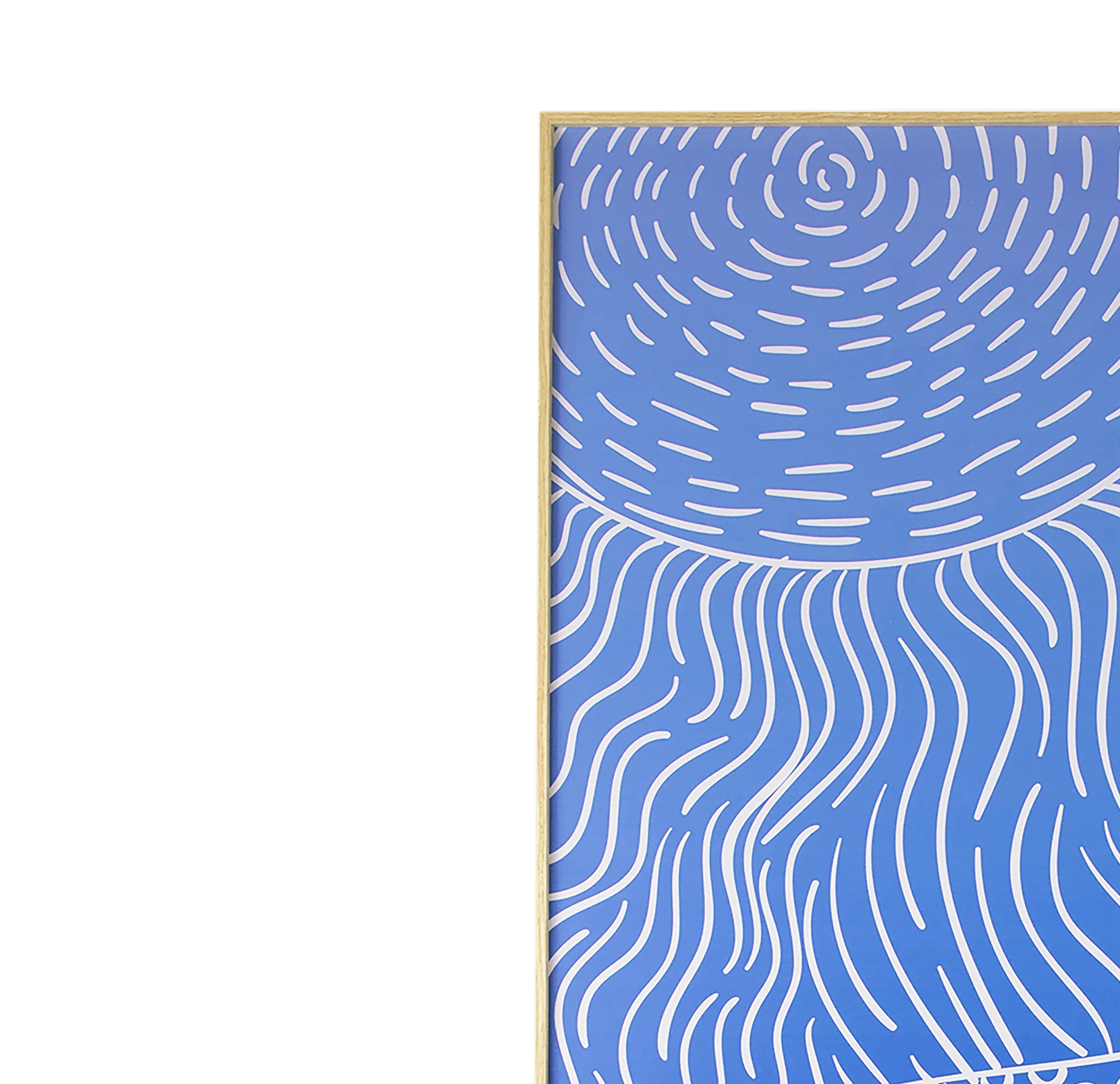 Sky Fall - 60 x 100cm Outdoor UV Wall Art with Beech Aluminium Frame