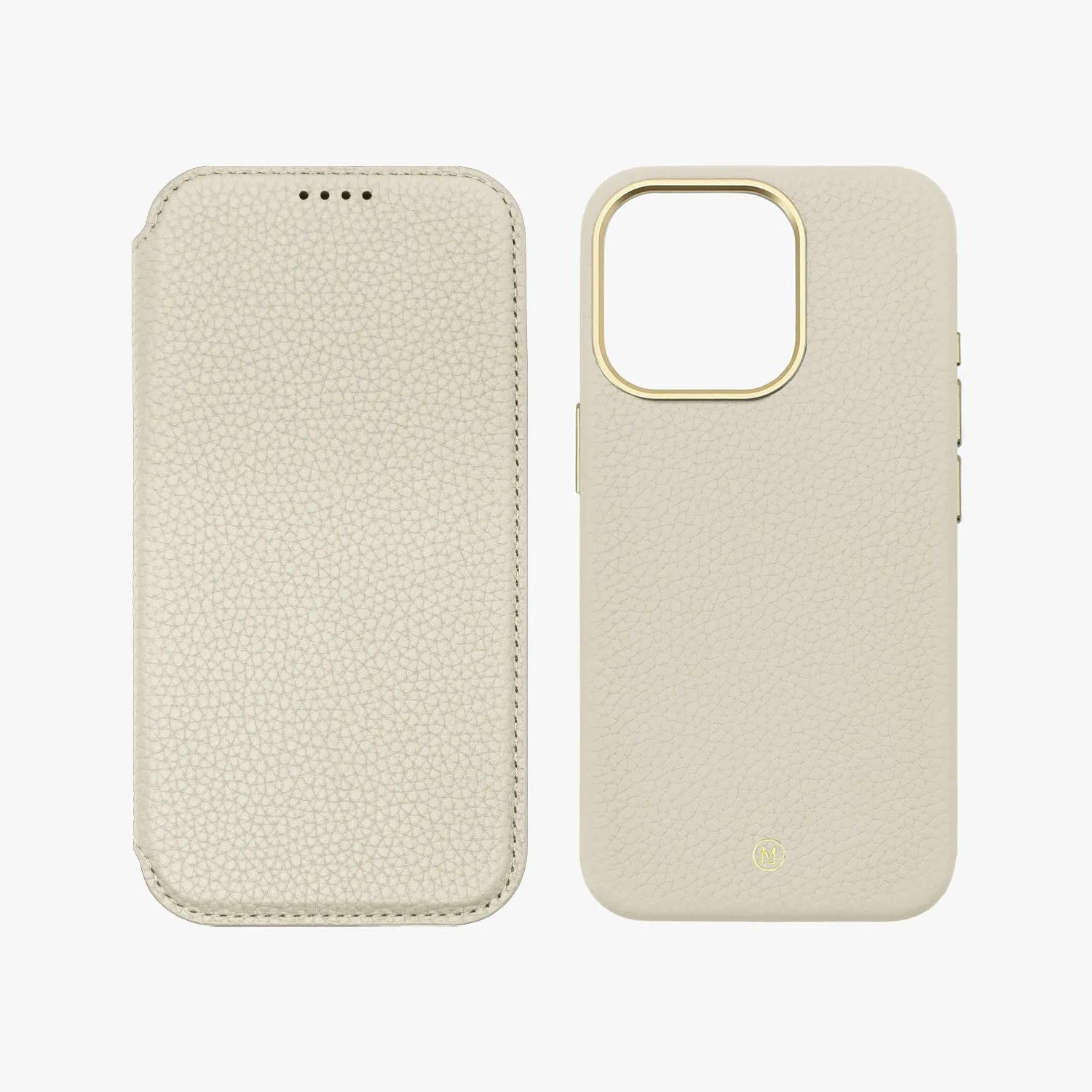 Sleek iPhone 16 Pro Max MagSafe Leather Flip Cover with Leather Case