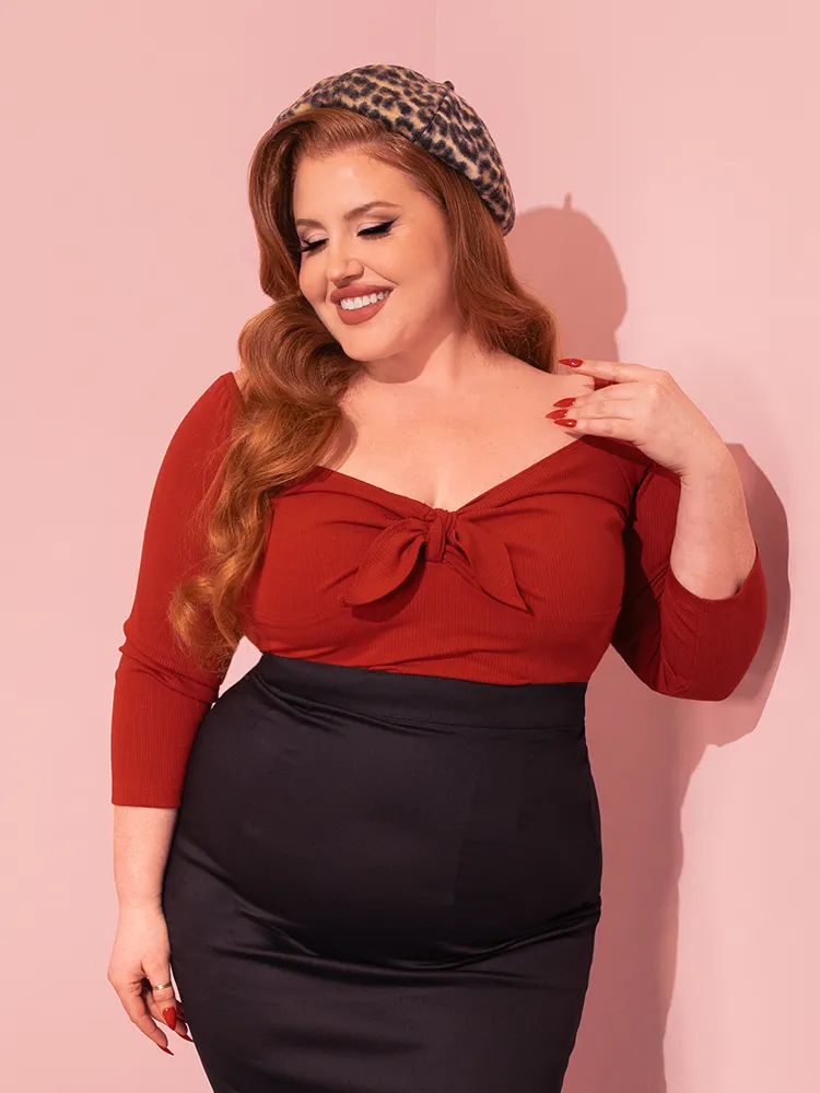 Tie Me Up Top in Pumpkin - Vixen by Micheline Pitt
