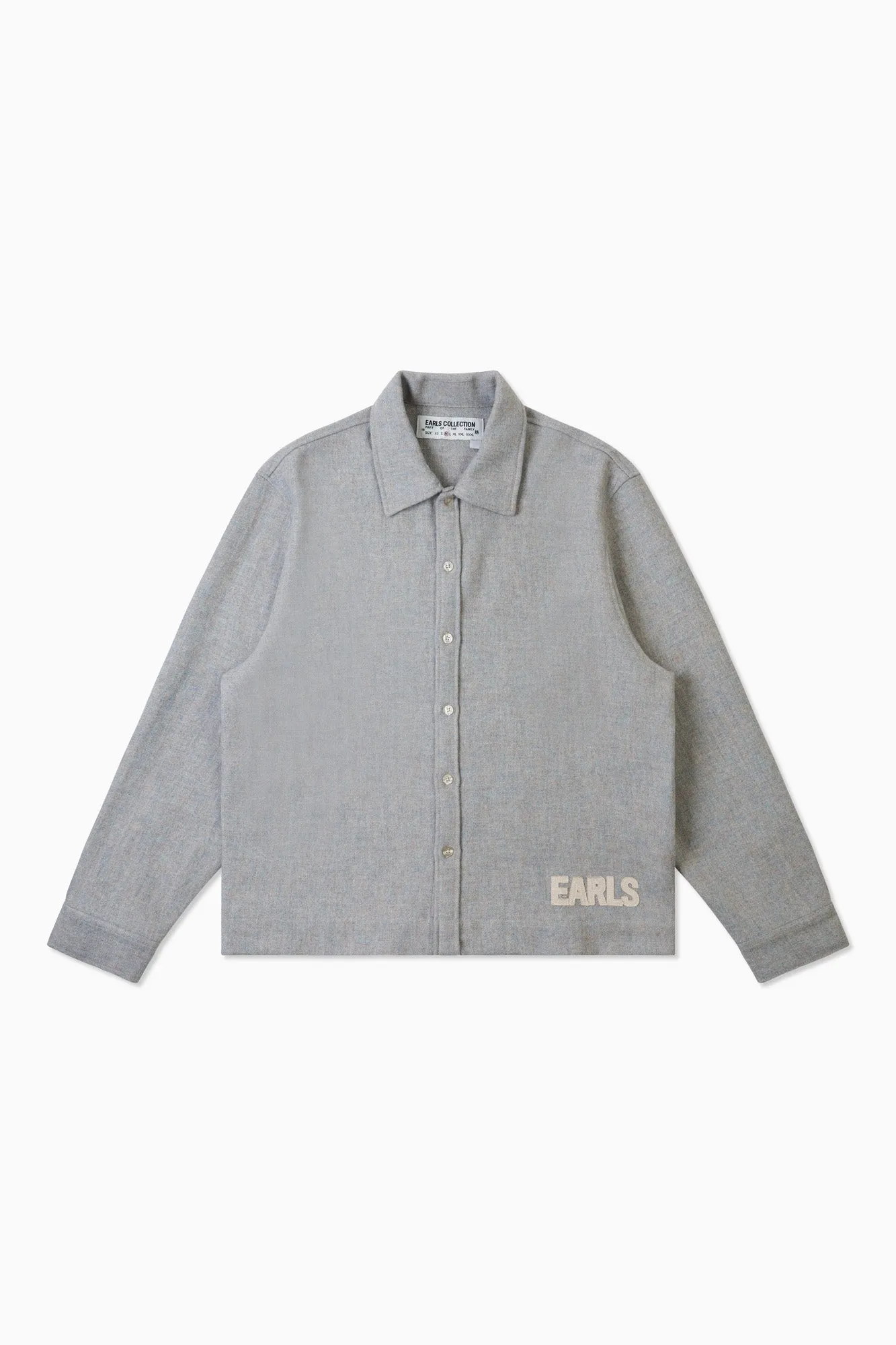 Wool Overshirt - Blue/Grey