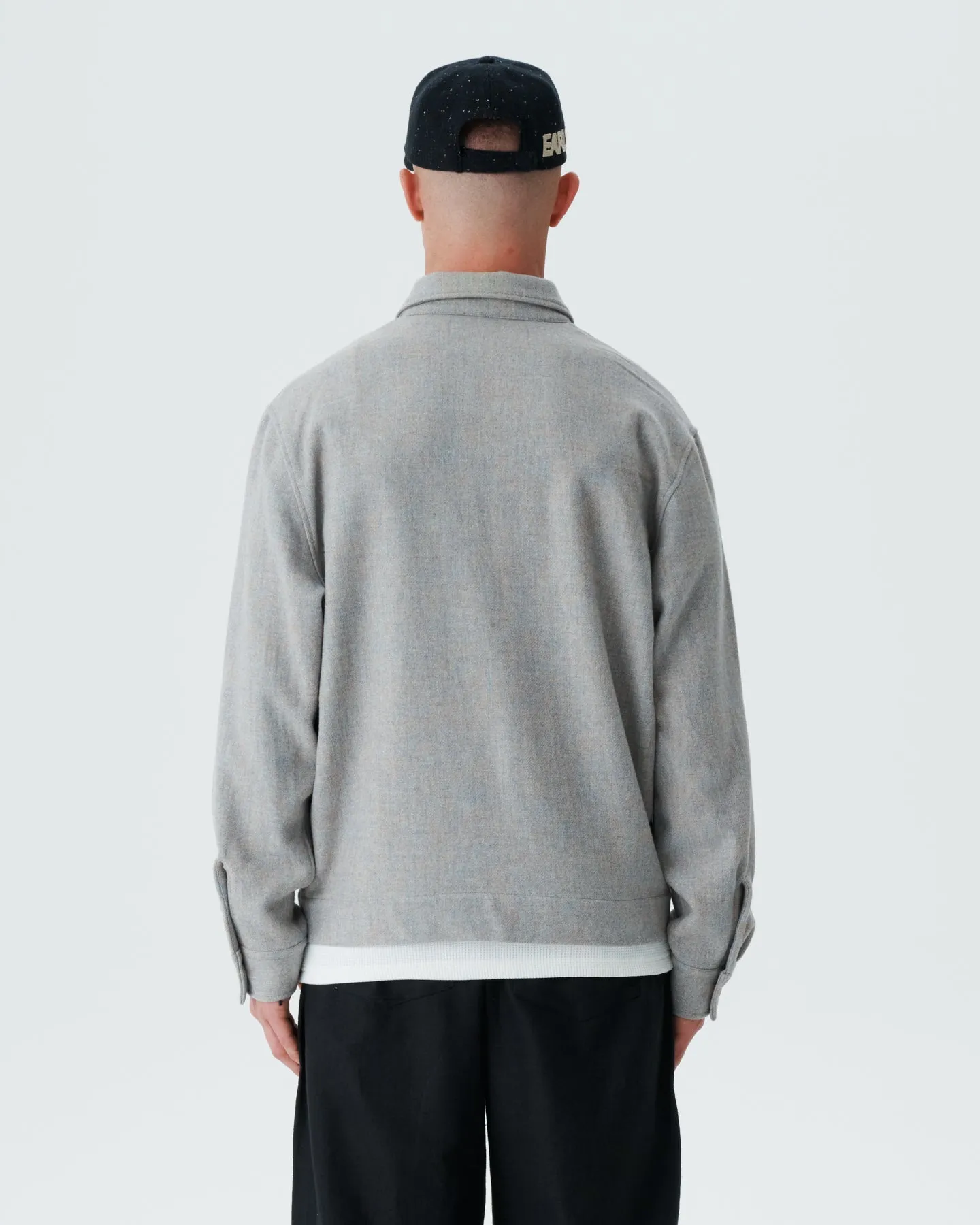 Wool Overshirt - Blue/Grey