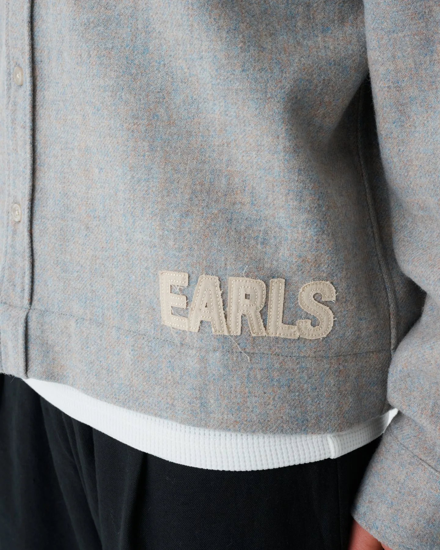 Wool Overshirt - Blue/Grey