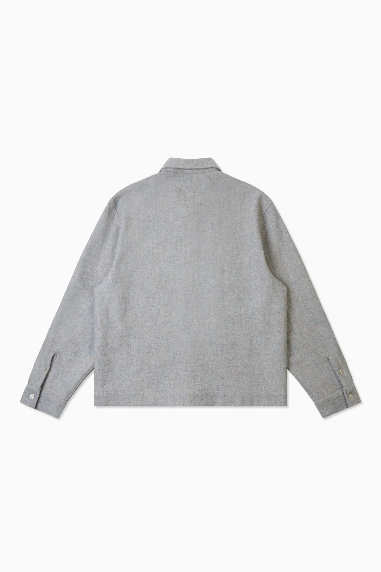 Wool Overshirt - Blue/Grey