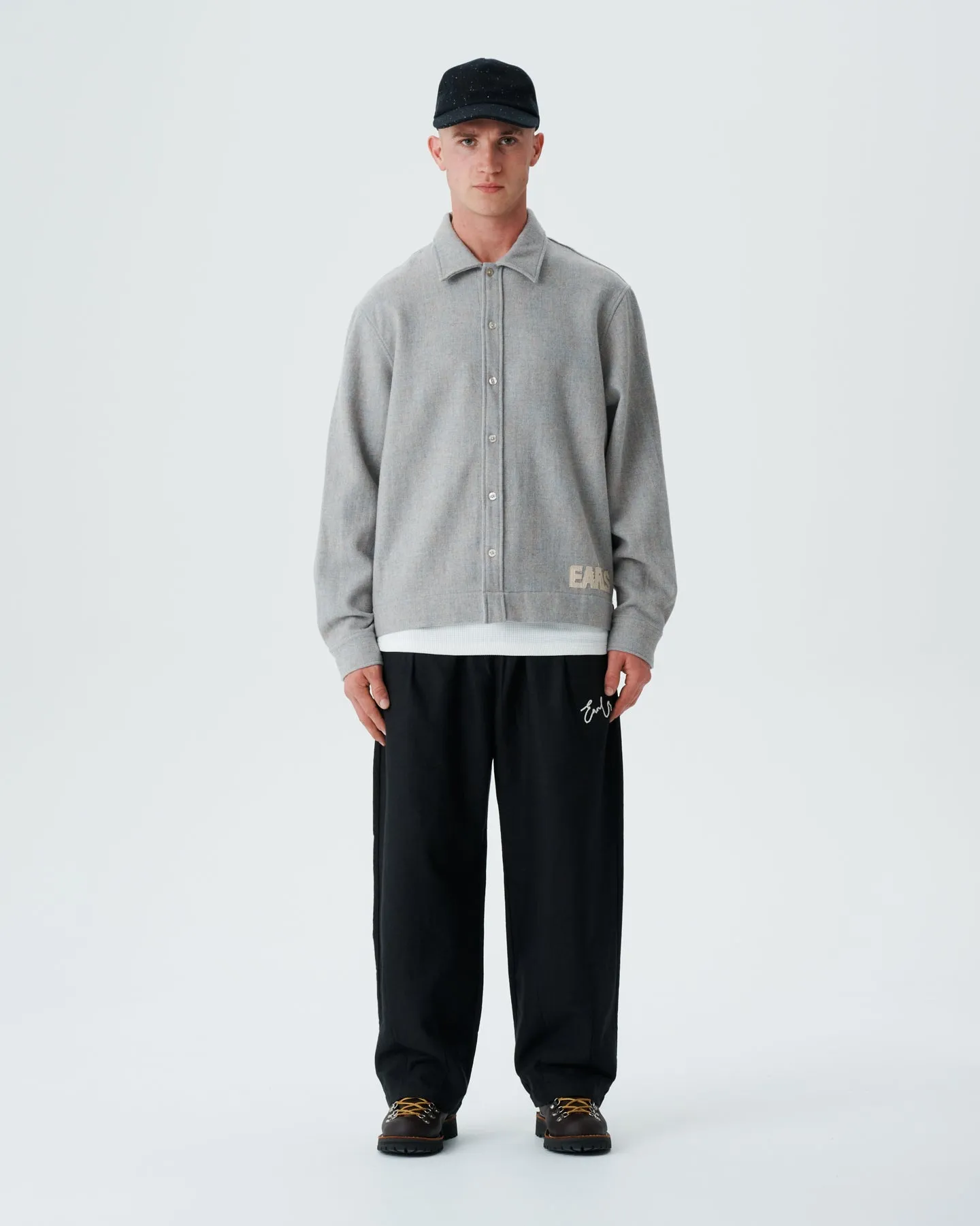 Wool Overshirt - Blue/Grey