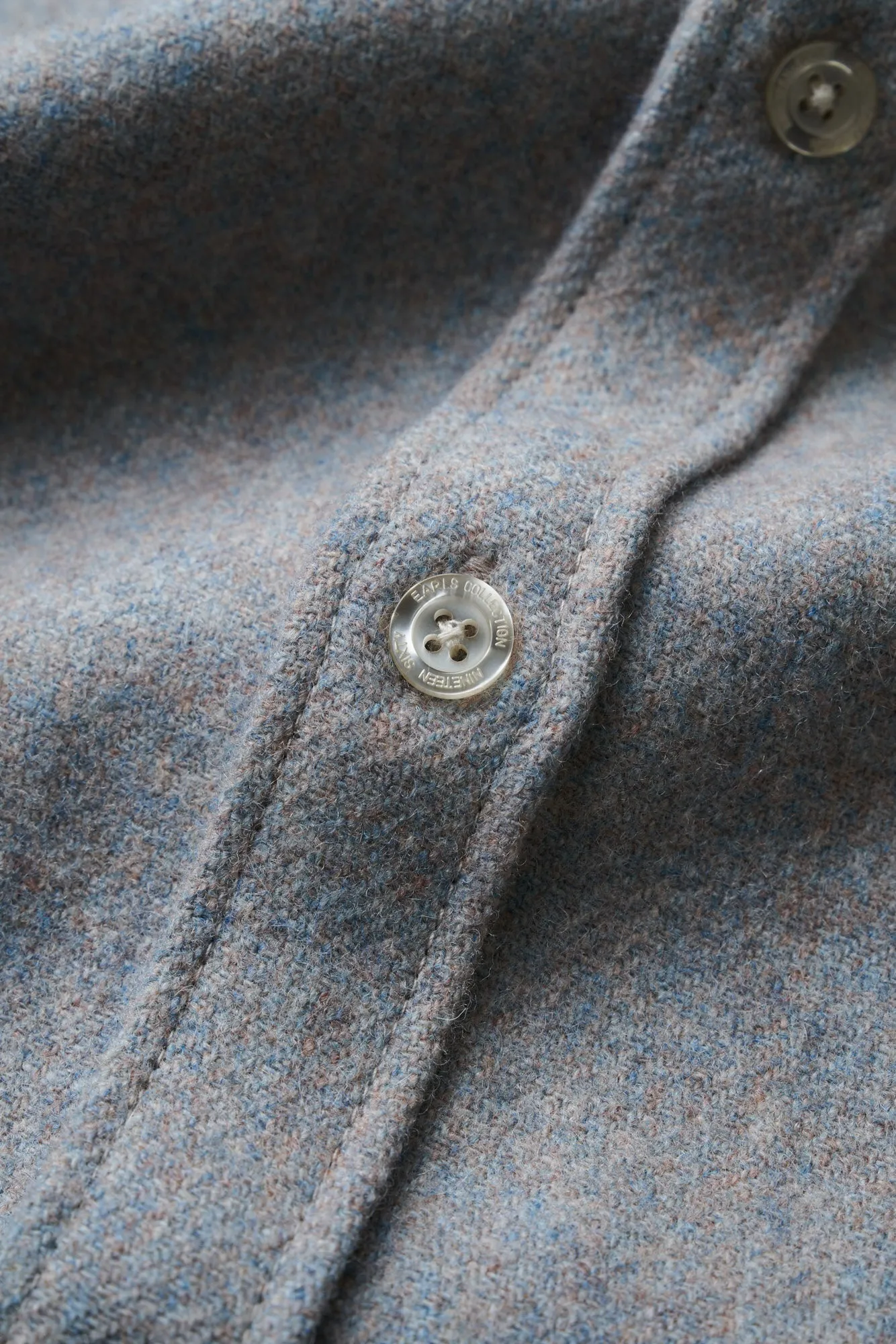 Wool Overshirt - Blue/Grey