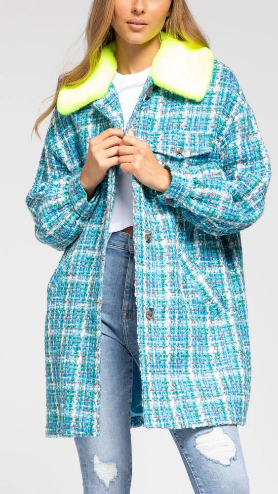 Zorm2 Fake Fur Collar Coat