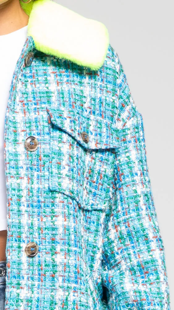 Zorm2 Fake Fur Collar Coat